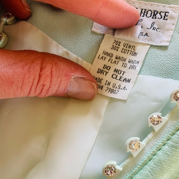 Hobby Horse Vinyl Cotton Parfait Multicolor Western Pleasure Show Vest - Picture 7 of 14